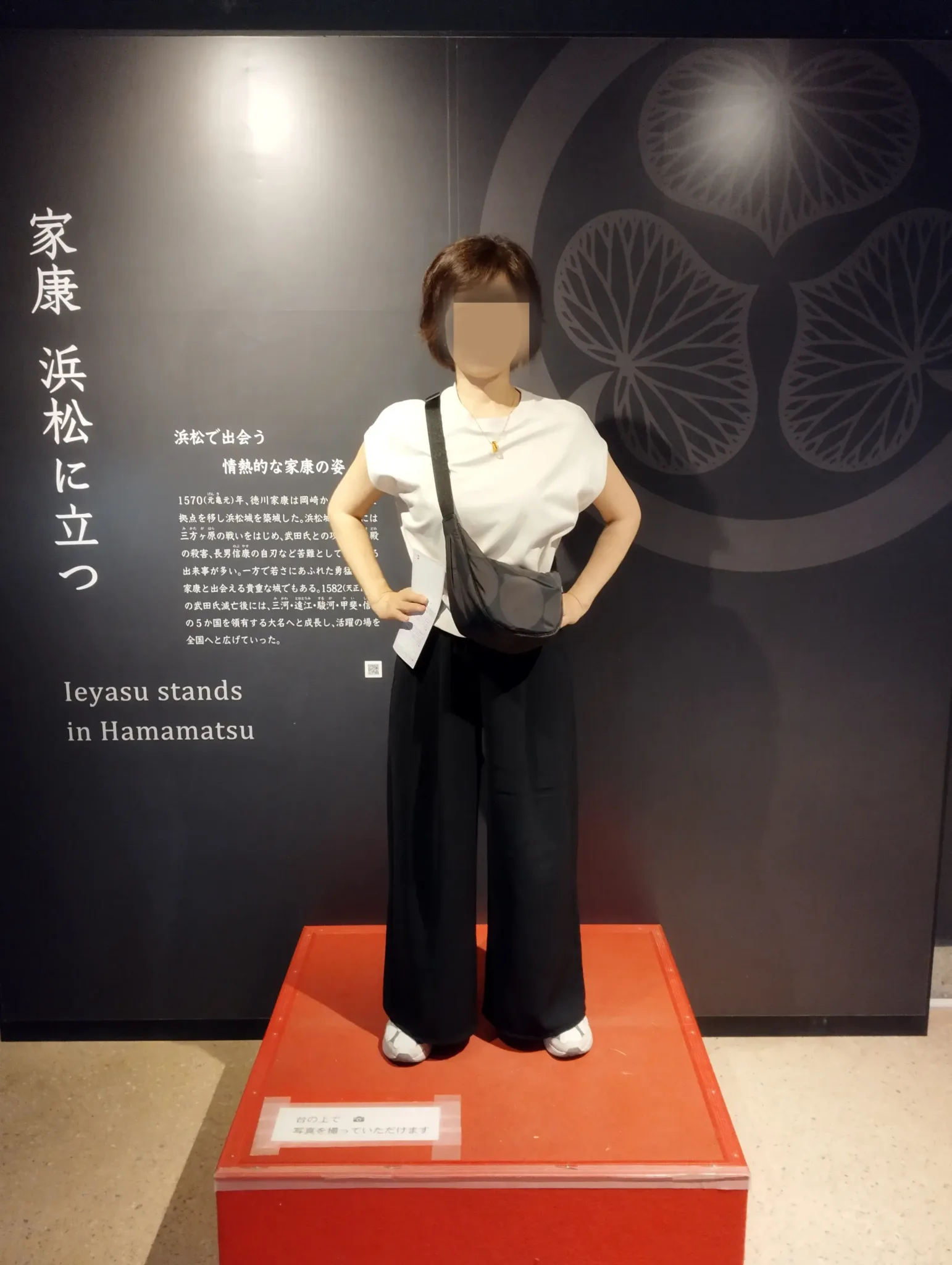 浜松城内で撮影した家康公の展示